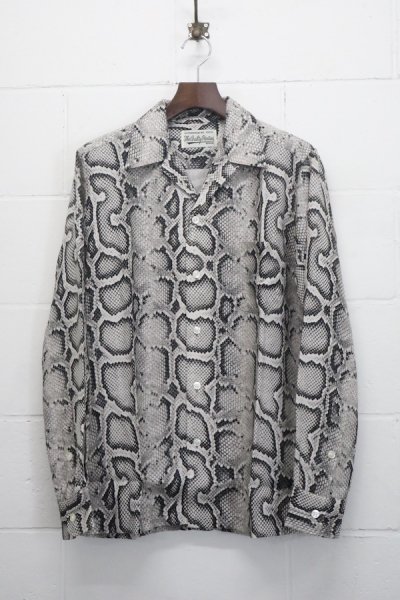 HAWAIIAN SHIRT L/S ( TYPE-3 ) (GRAY)