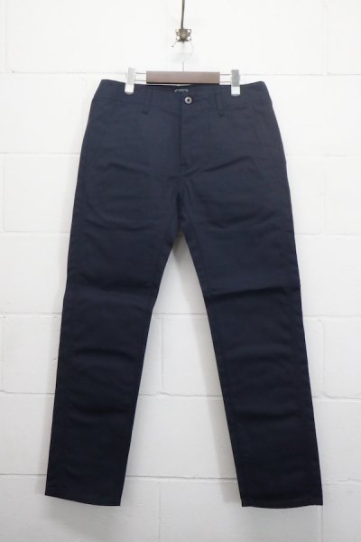 Natural Straight Trousers (Dark Navy)