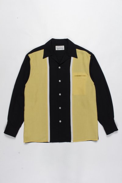 THREE-TONE 50'S SHIRT (BLACK-YELLOW)