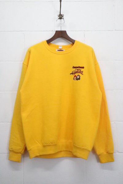 UP IN SMOKE / CREW NECK SWEAT SHIRT ( TYPE-4 ) (YELLOW)