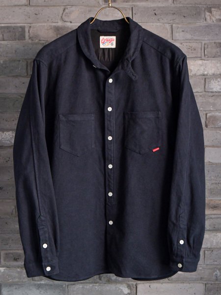 ROUND COLLAR SHIRTS <MILITALY-FLANNEL> （NAVY）