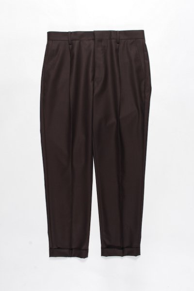 PLEATED TROUSERS ( TYPE-1 ) (BROWN)