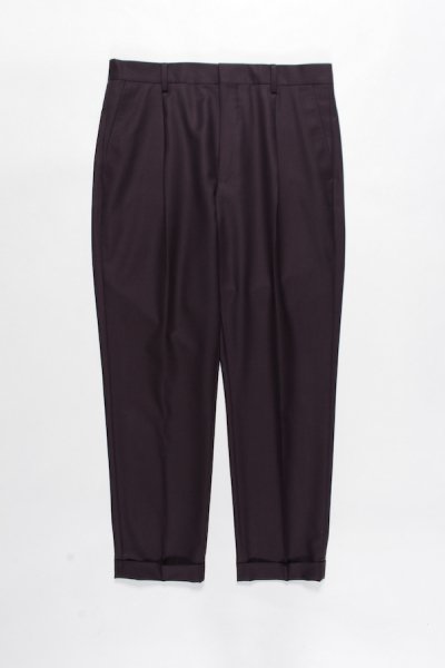 PLEATED TROUSERS ( TYPE-1 ) (PURPLE)