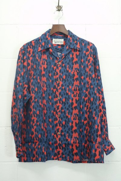 HAWAIIAN SHIRT L/S ( TYPE-2 ) (BLUE)