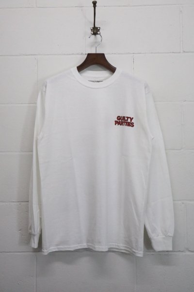 CREW NECK LONG SLEEVE T-SHIRT ( TYPE-2 ) (WHITE)