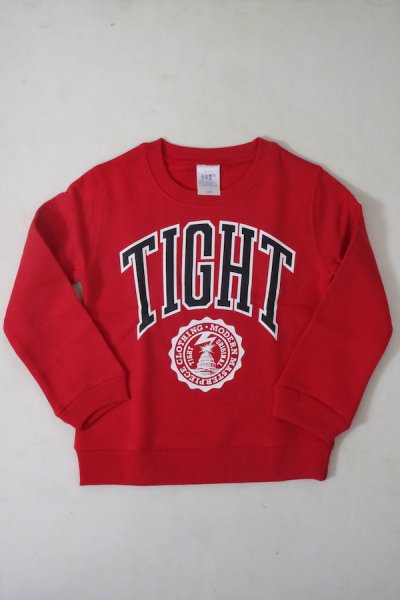 CREW NECK SWEAT -キッズ用- 110、130（RED）