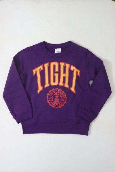 CREW NECK SWEAT -キッズ用- 110、130（PURPLE）