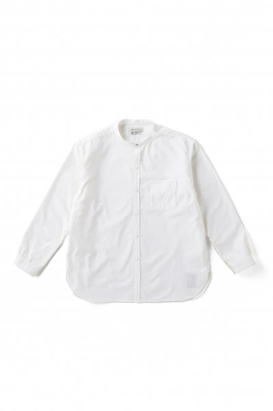 STUD BUTTON BAND COLLAR SHIRTS (OXFORD)