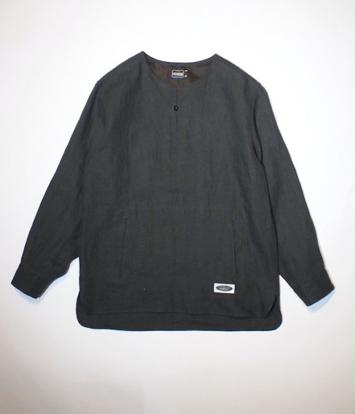 Linen Ox Pullover SH （Charcoal Black）