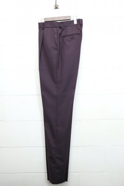 PLEATED TROUSERS ( TYPE-2 ) (PURPLE)