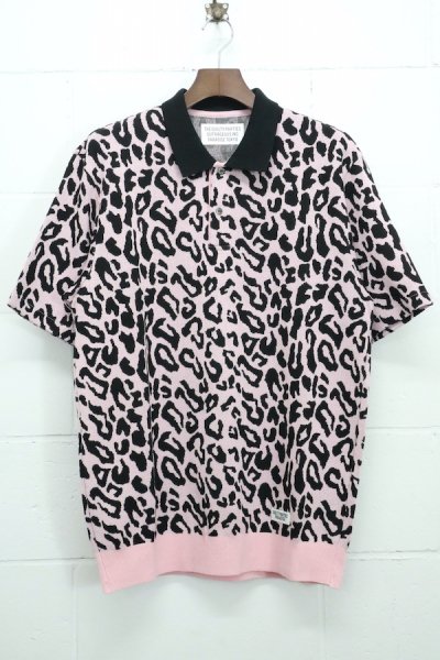 LEOPARD KNIT PORO SHIRT (PINK)