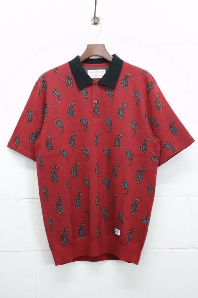 PAISLEY KNIT PORO SHIRT (BURGUNDY)