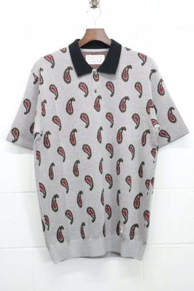 PAISLEY KNIT PORO SHIRT (GRAY)