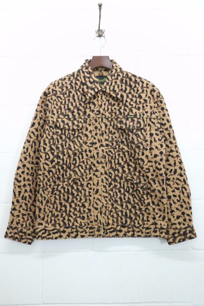 24MJZ LEOPARD TRUCKER JACKET (BEIGE)