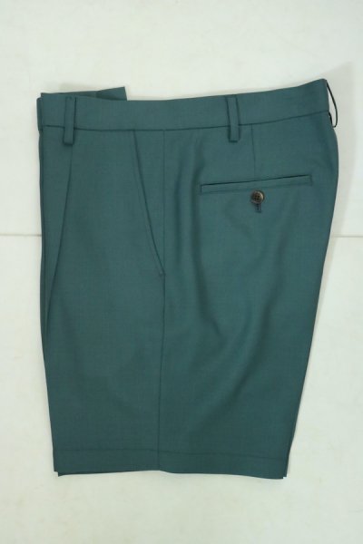 PLEATED SHORT TROUSERS ( TYPE-1 ) (GREEN)