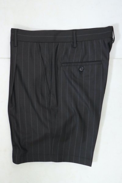 PLEATED SHORT TROUSERS ( TYPE-3 ) (BROWN)