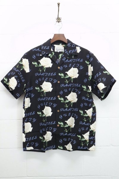 HAWAIIAN SHIRT S/S ( TYPE-3 ) (BLACK)