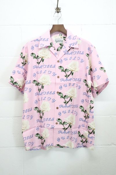 HAWAIIAN SHIRT S/S ( TYPE-3 ) (PINK)