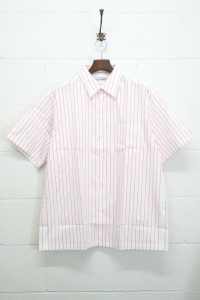 STRIPED REGULAR COLLARED SHIRT (RED)