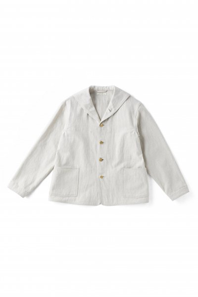 SAILOR COLLAR CHORE JACKET (NATURAL)