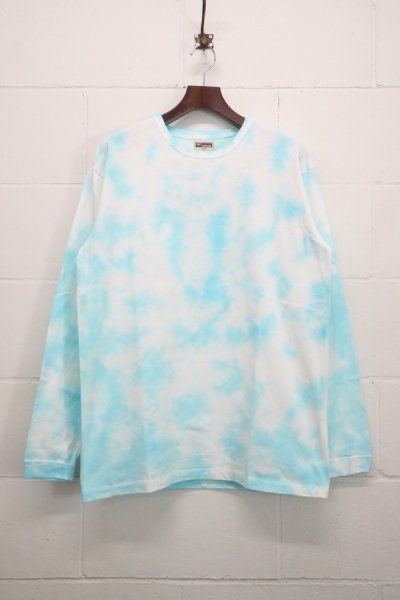 Uneven Dyeing LS TEE （Sky Blue）