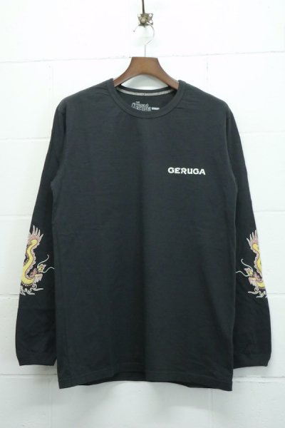 TANGUIS COTTON LONG-SLEEVE T-S / DRAGON （FADE BK）