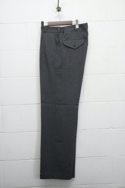 FRONT TUCK ARMY TROUSER / TIGHT別注 (TENCEL GRAPHITE)