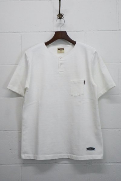 Henry Neck Heavy SS TEE （White）