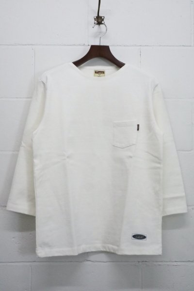 Flat Neck Heavy 3Q TEE （White）