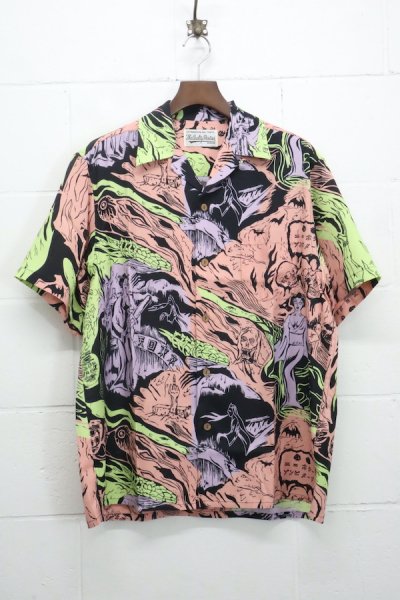 HAWAIIAN SHIRT S/S ( TYPE-1 ) (PINK)