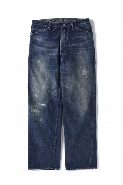 PLEATED JEAN TROUSER''946"(SCAR FACE) (FADE INDIGO)