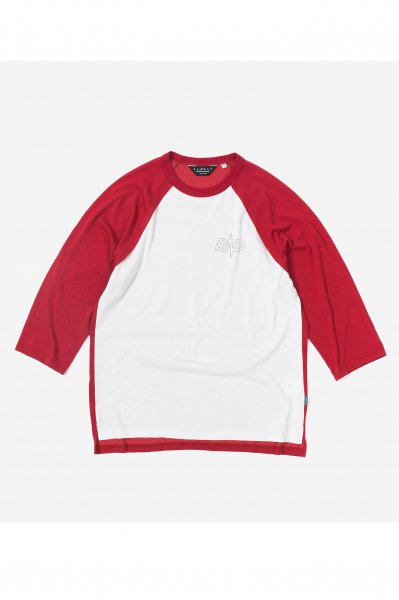 TWO TONE RAGLAN TEE （RED / OFF WHITE）