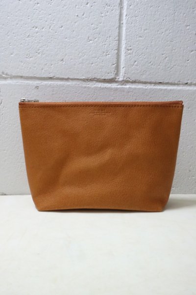 PIG LEATHER POUCH M (CAMEL)