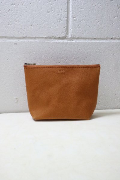 PIG LEATHER POUCH S (CAMEL)