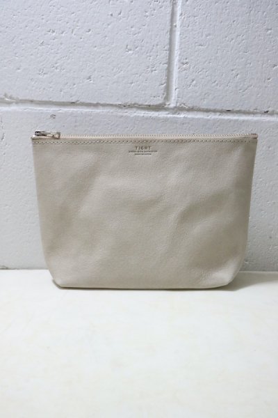 PIG LEATHER POUCH M (L.BEIGE)