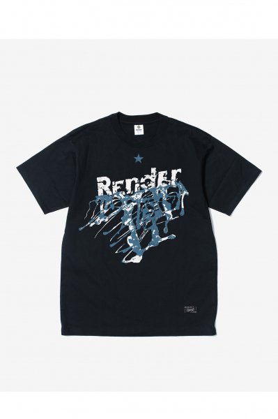 S/S PRINT TEE A （BLACK）