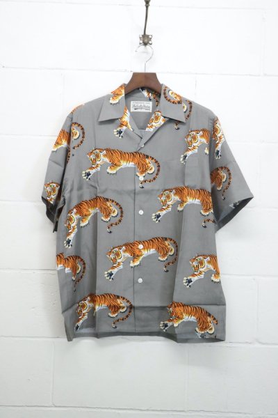 TIM LEHI / S/S HAWAIIAN SHIRT (GRAY)