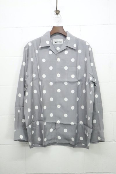 HAWAIIAN SHIRT L/S ( TYPE-4 )) (GRAY)