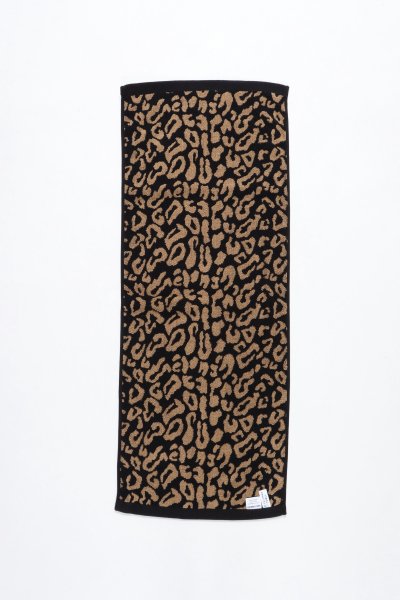 LEOPRAD FACE TOWEL (BEIGE)