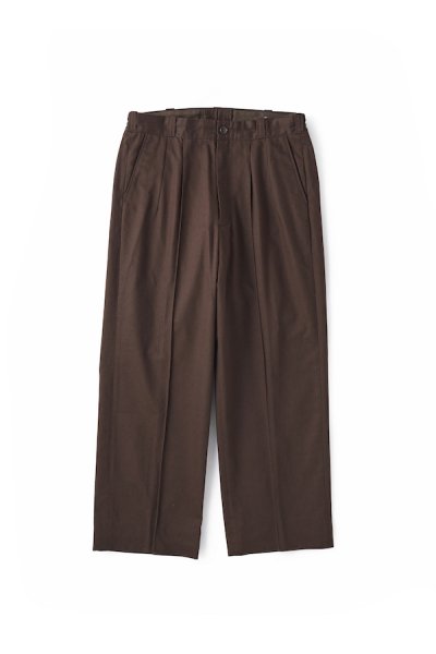 FRONT TUCK ARMY TROUSER (ESPRESSO)