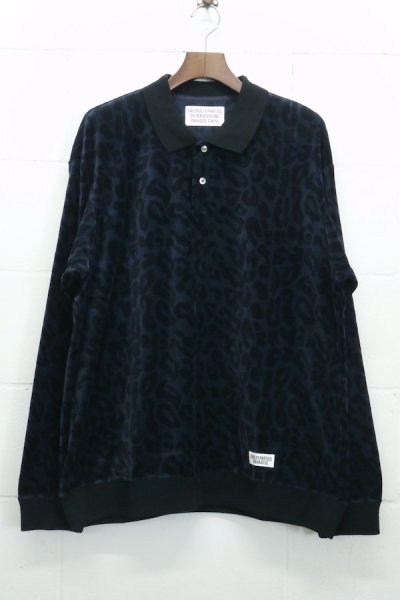 VELOUR POLO SHIRT (NAVY)