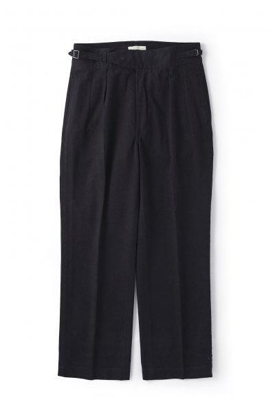 SIDE BUCKLE GRUKHA TROUSER (BLACK)