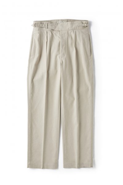 SIDE BUCKLE GRUKHA TROUSER (BONE)