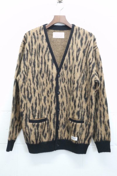 LEOPARD MOHAIR CARDIGAN ( TYPE-2 ) (CAMEL)