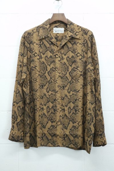 HAWAIIAN SHIRT L/S ( TYPE-3 ) (BROWN)