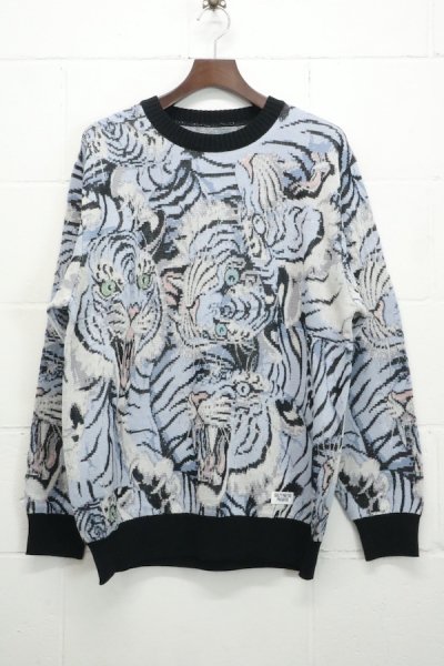 TIM LEHI / JACQUARD SWEATER (BLUE)