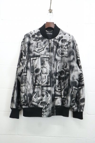 56 TATTOO STUDIO / JACQUARD SKA JACKET (SILVER)