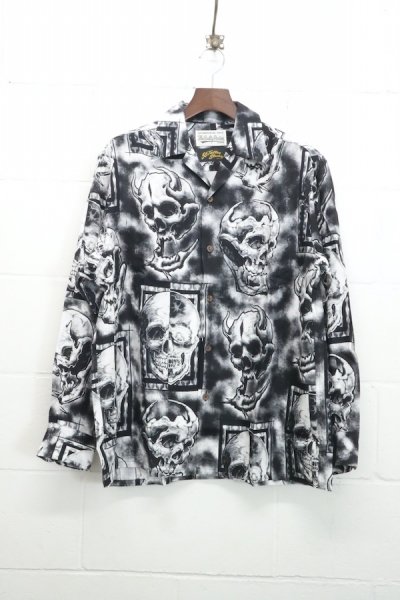 56 TATTOO STUDIO / HAWAIIAN SHIRT L/S (GRAY)