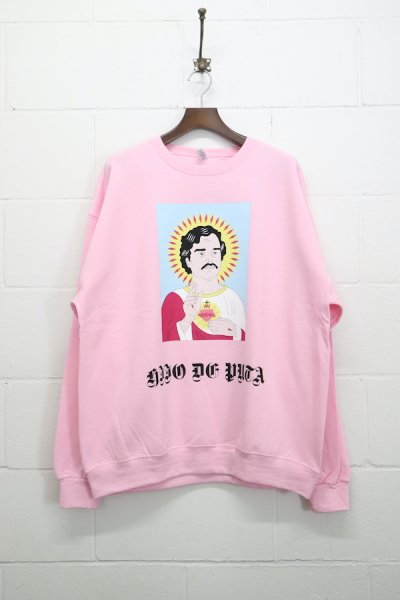 CREW NECK SWEAT SHIRT ( TYPE-2 ) (PINK)