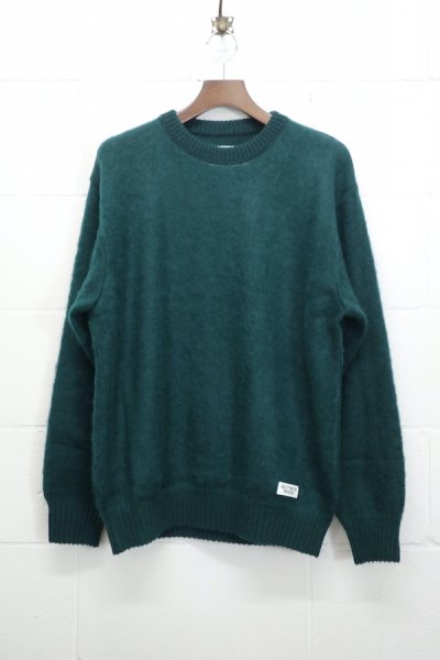 MOHAIR CREW NECK SWEATER (GREEN)